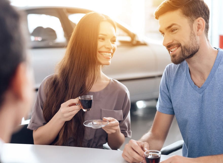 Car dealership serving bean to cup gourmet coffee.